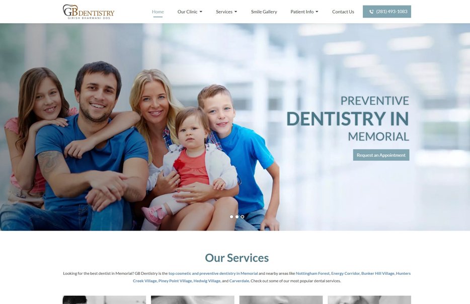 Dentist in Memorial Houston - Portfolio - GB Dentistry