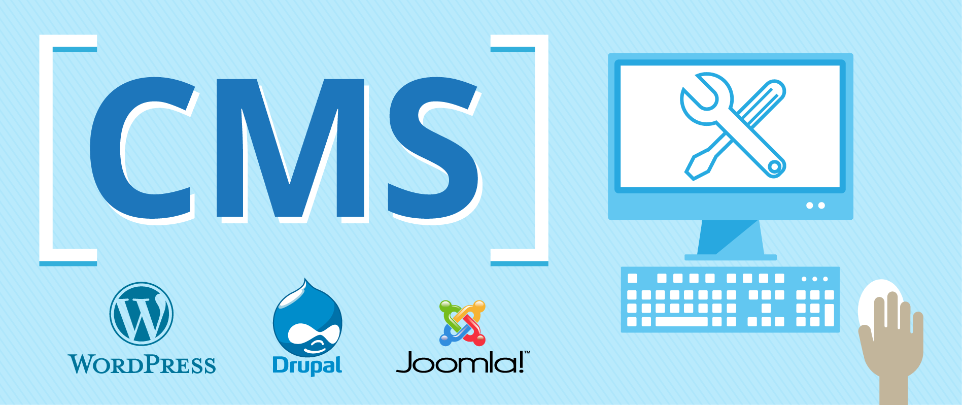 WordPress vs Joomla vs Drupal