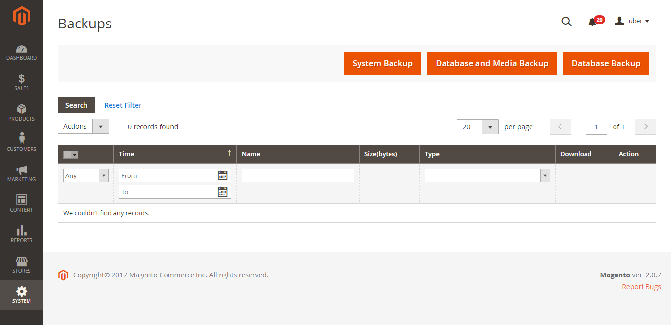 Backup Magento Site - Step 3