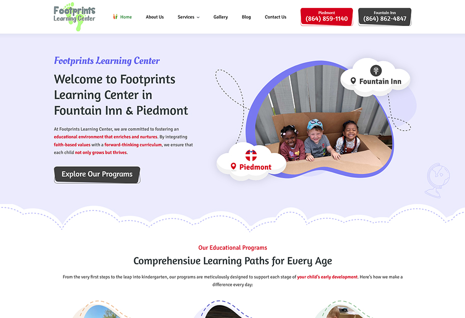 Footprints Learningcenter - Concept Infoway